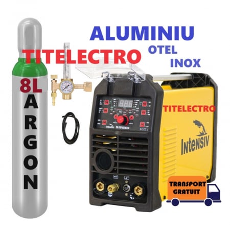 Aparate sudura TIG cu argon, electrozi de wolfram si baghete de adaos - Pachet aparat sudura TIG aluminiu otel inox TIG 200P MIX AC DC