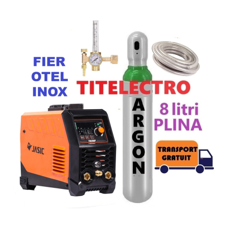 Aparate sudura TIG cu argon - Pachet aparat sudura TIG WIG otel inox TIG 200P Led Jasic