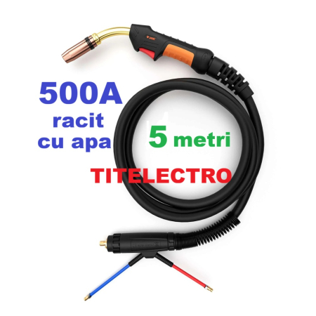 Pistolete sudura MIG-MAG cu sarma argon CO2 - Pistolet 501D 500A 5metri racit cu apa