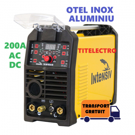 Aparate sudura TIG cu argon, electrozi de wolfram si baghete de adaos - TIG 200P MIX AC DC - Aparat sudura TIG WIG aluminiu otel inox
