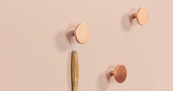 Como - Agatatoare cuier, finisaj alb mat, 41x25 mm [2]