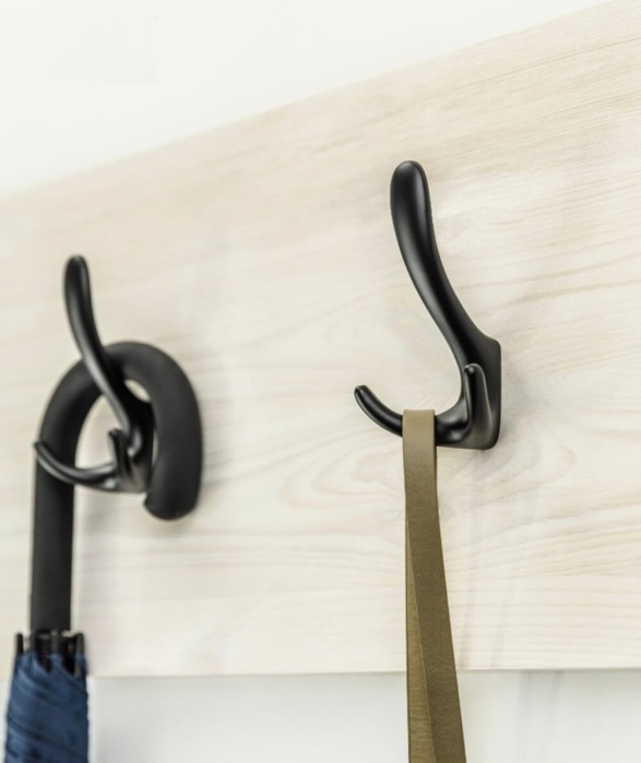 Cordoba - Agatatoare cuier, finisaj negru mat, 130x78x60 mm [2]