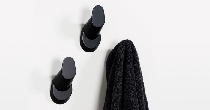 Crestt - Agatatoare cuier, finisaj negru mat, 53x109x39 mm [2]