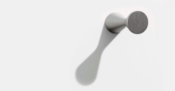 Agatatoare cuier Diabolo, finisaj gri periat, 21,1x50 mm [5]