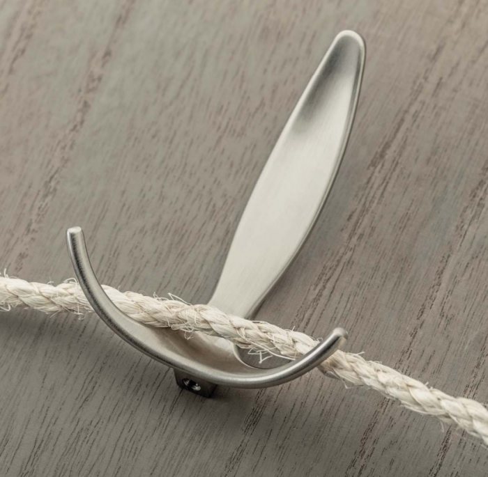 E-018 - Agatatoare cuier, finisaj otel periat, 101x75x35 mm [3]