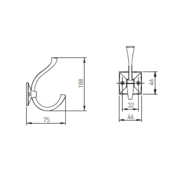 MADRYT - Agatatoare cuier, finisaj cupru antichizat [2]