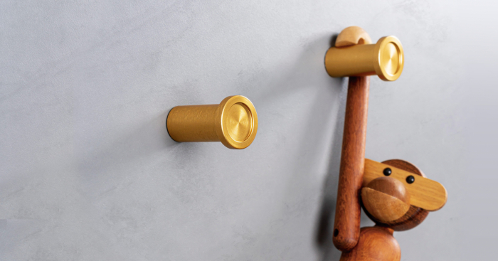 Agatatoare cuier Round, finisaj alama intunecata periata, 28x45 mm [2]