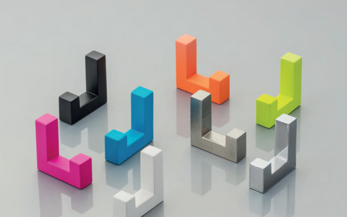 K2201 - Agatatoare cuier simplu, finisaj negru mat, 40x12x40 mm [2]