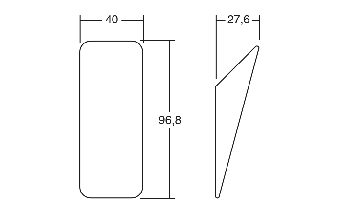 Switch - Agatatoare cuier, finisaj nuc natur, L:96.8 mm [2]