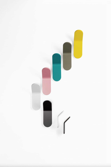 Tik - Agatatoare cuier, finisaj negru mat, 25x80x30 mm [3]