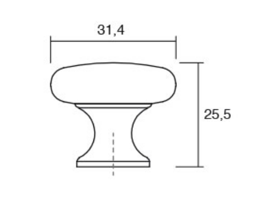 Duke - Buton pentru mobilier, finisaj cositor [3]