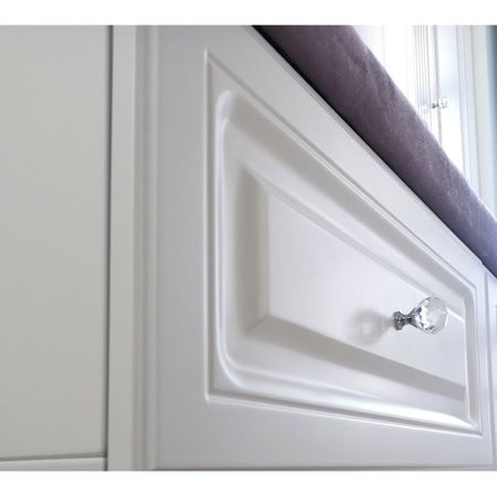 Cristal CRPA - Buton pentru mobila, crom lucios + cristal transparent D: 20 mm [2]