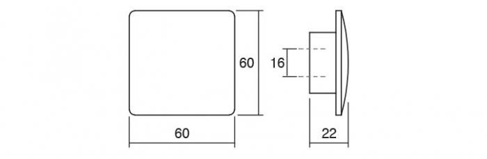 Buton pentru mobila Balto, finisaj alb periat [2]