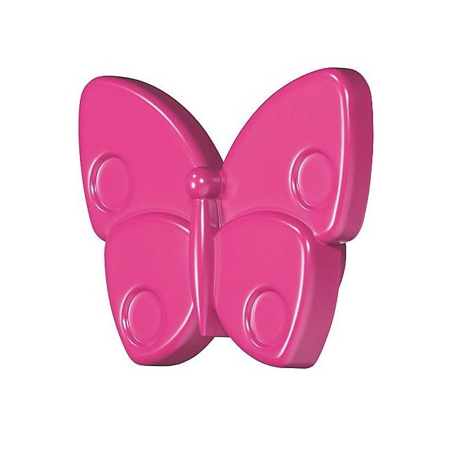 Buton pentru mobila Caronia, finisaj fucsia, 70x53 mm [1]