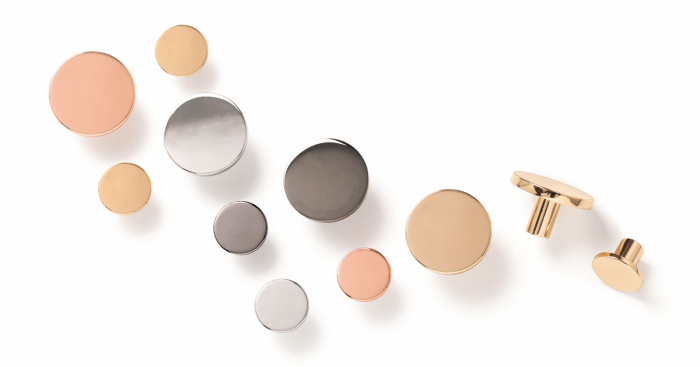 Como - Buton pentru mobilier, alama lustruita, D:26 mm [3]