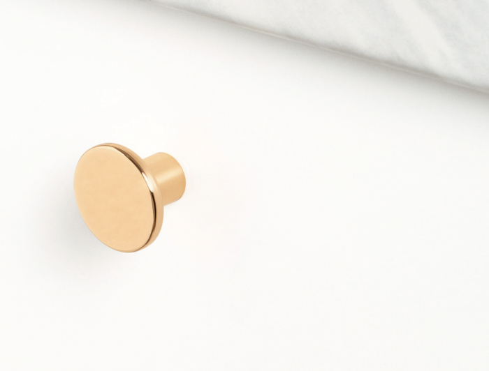 Como - Buton pentru mobilier, alama lustruita, D:26 mm [2]