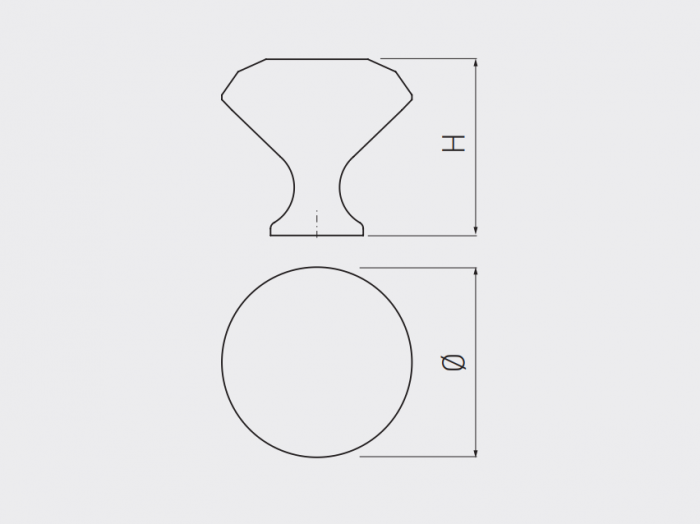Cristal CRPB - Buton pentru mobila, finisaj crom lucios + cristal transparent, D:30 mm [4]
