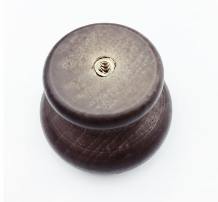 Buton pentru mobila, Handmade 450NG29, finisaj nuc, D:40 mm [3]
