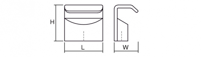 Buton pentru mobila Hook, finisaj nichel periat [4]