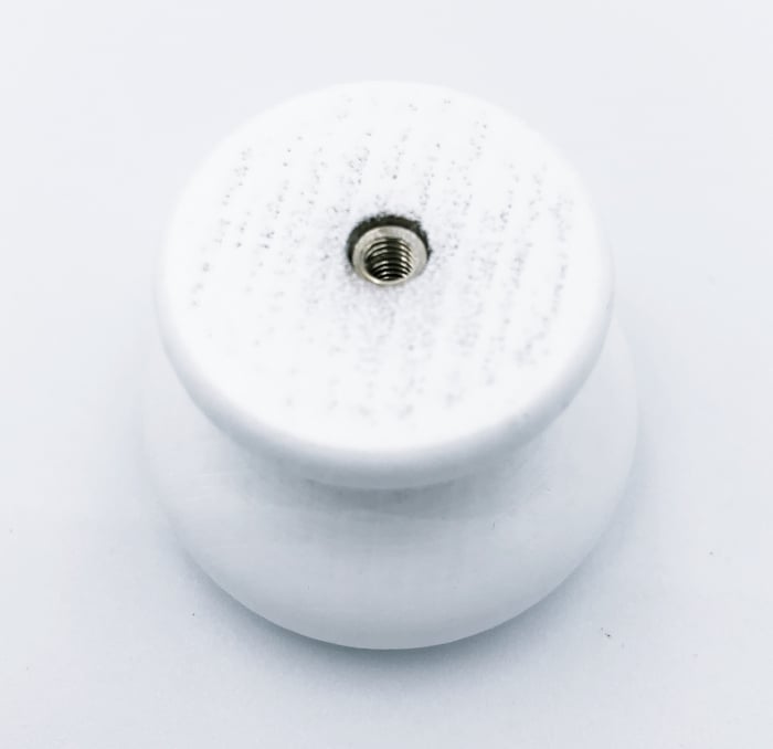 Buton pentru mobila, Love 450BL28, finisaj alb, D:40 mm [3]