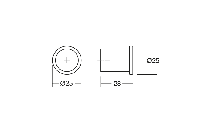 Round - Buton pentru mobila, finisaj alama intunecata periata, D:25 mm [3]