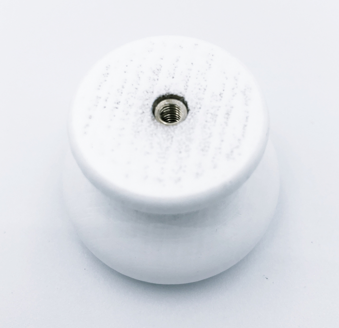 Buton pentru mobila, White Clock 450BL02, finisaj alb, D:40 mm [3]