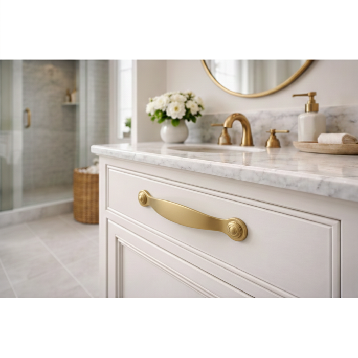 Calisto - Maner pentru mobila, finisaj alama satin, L:163 mm [3]