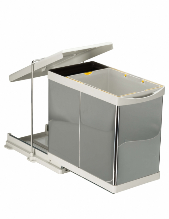 Cos de gunoi incorporabil Pelikan 21100, cu extragere automata, cu un recipient de 20 L si una de 1 L [1]