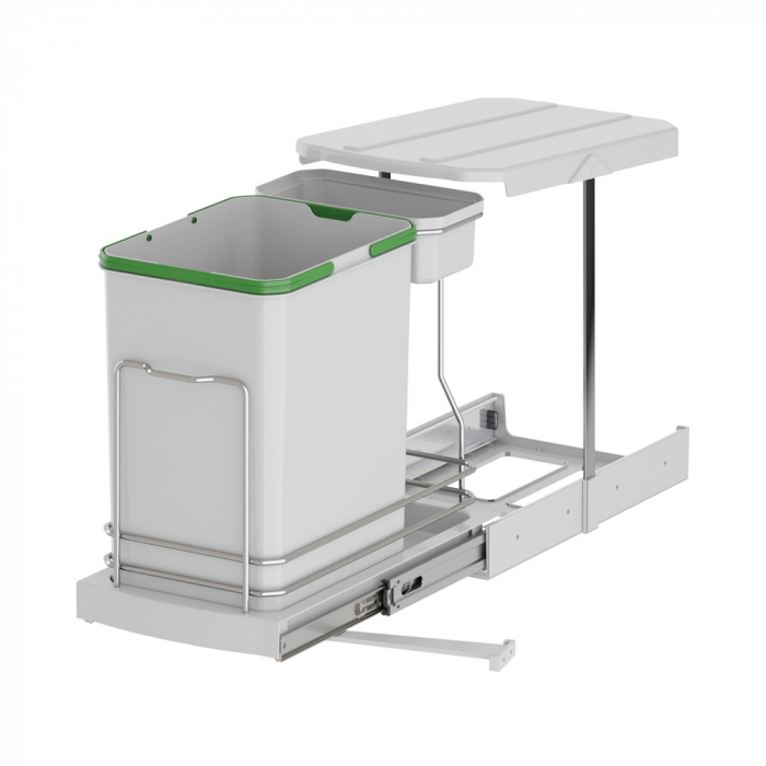 S2391 - Cos de gunoi incorporabil, colectare selectiva, cu extragere automata, 16+1 litri [2]