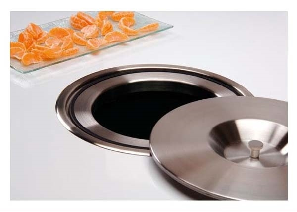 Cos pentru reciclare 8 litri cu capac de inox incastrabil in blat [3]