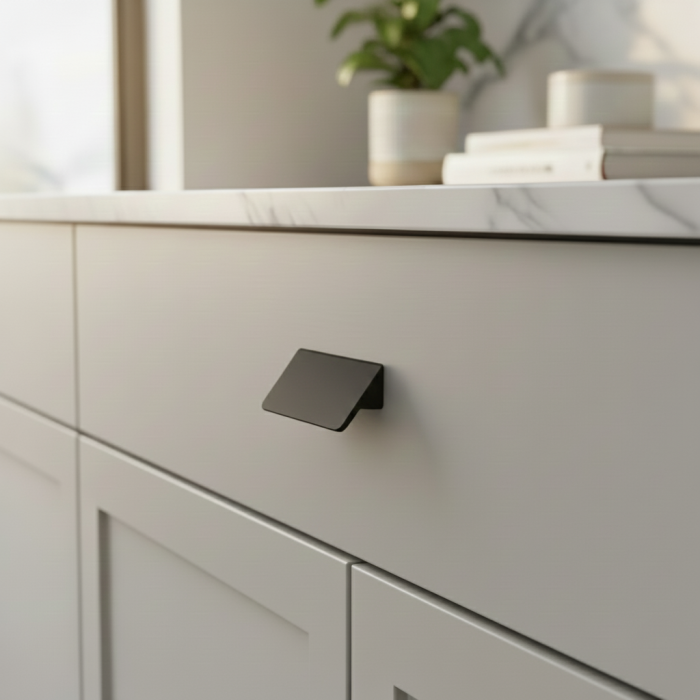 Luz - Maner pentru mobila, finisaj negru cobalt, L:50 mm [4]