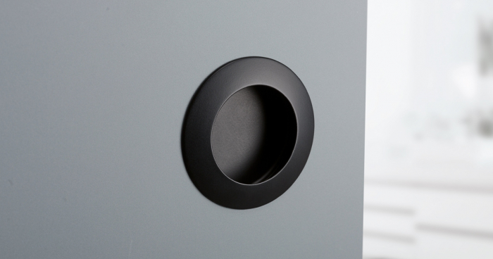 Tap - Maner ingropat D:40 mm, finisaj negru mat [2]