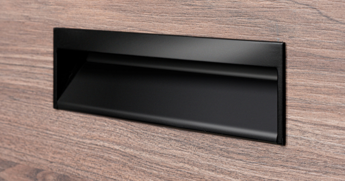 Wave - Maner ingropat, L:173 mm, finisaj negru mat [2]