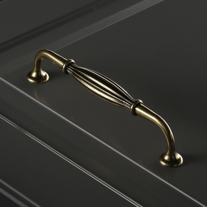 Abiate - Maner pentru mobila, finisaj auriu antichizat, L:143 mm [4]