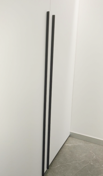 Angle - Maner pentru mobilier, finisaj gri metalizat, L 1480 mm [3]