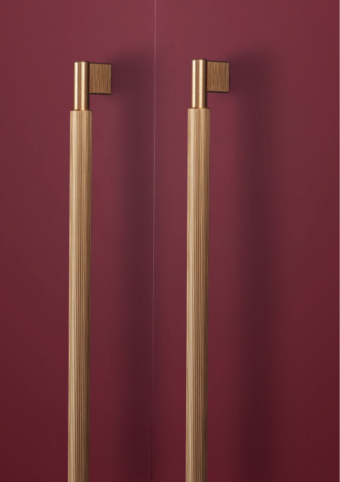 Arpa - Maner pentru mobila, finisaj otel inoxidabil, L 212 mm [5]