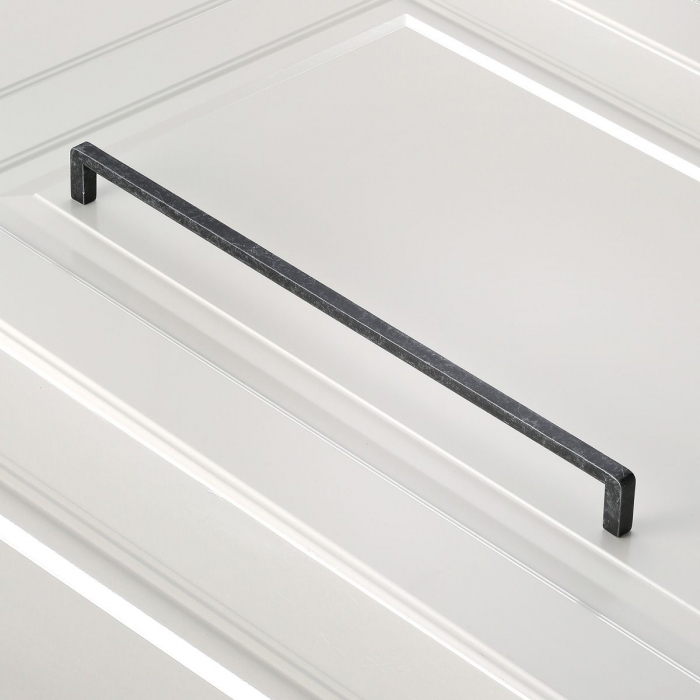 Bagio - Maner pentru mobila, finisaj argint antichizat, L:136 mm [4]