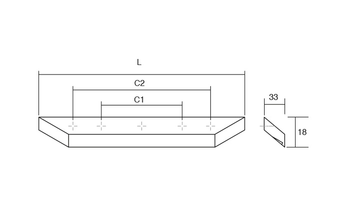 Barcco - Maner pentru mobila, finisaj fag, L:600 mm [5]