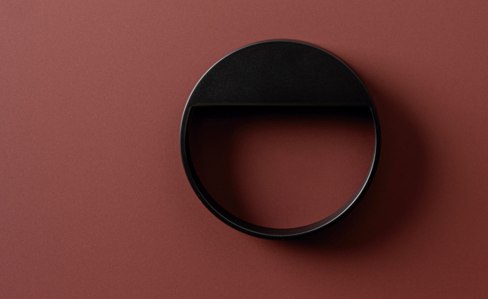 Bau - Maner pentru mobila, finisaj negru mat, D:90 mm [2]