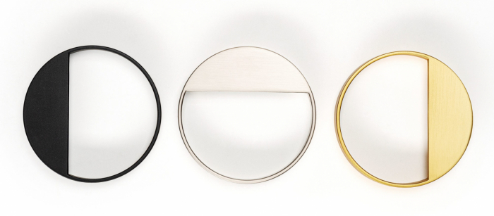 Bau - Maner pentru mobila, finisaj nichel periat, D:90 mm [2]