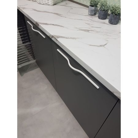 Brave - Maner pentru mobilier, finisaj alb mat, L= 160 mm [4]