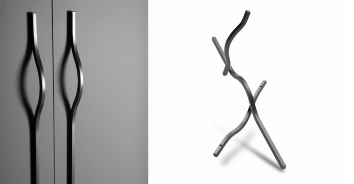 Brave - Maner pentru mobilier, finisaj gri metalizat, L:1040 mm [4]