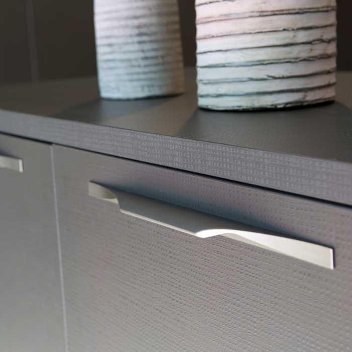 Brikk - Maner pentru mobila, finisaj otel inoxidabil, L:290 mm [2]