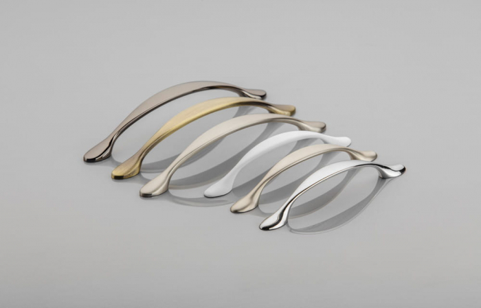 Maner pentru mobila Camaio, finisaj crom negru, L:160 mm [7]