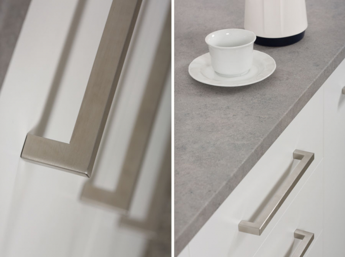 Ferri - Maner pentru mobila, finisaj otel inoxidabil periat, L:332 mm [2]