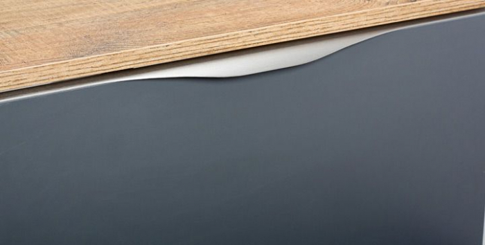 Forma - Maner pentru mobila, finisaj otel inoxidabil, L:897 mm [3]