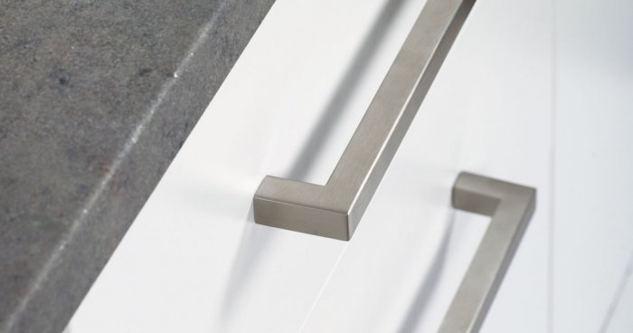 Fort - Maner pentru mobila, finisaj otel inoxidabil periat, L:207 mm [2]