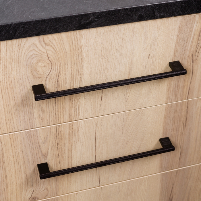 Graf Mini - Maner pentru mobila, finisaj negru periat, L= 182 mm [2]