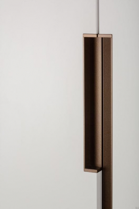 Hexxa - Maner pentru mobila, finisaj maro metalizat, L 350 mm [4]