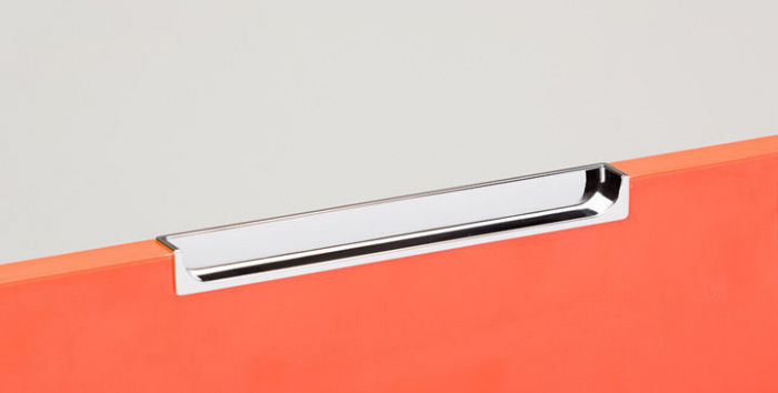 Hide - Maner pentru mobila, finisaj crom lucios, L:90 mm [3]